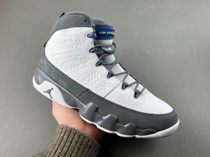Air Jordan 9 “Flint Grey”Color: White/French Blue-Flint Grey HV4794-100